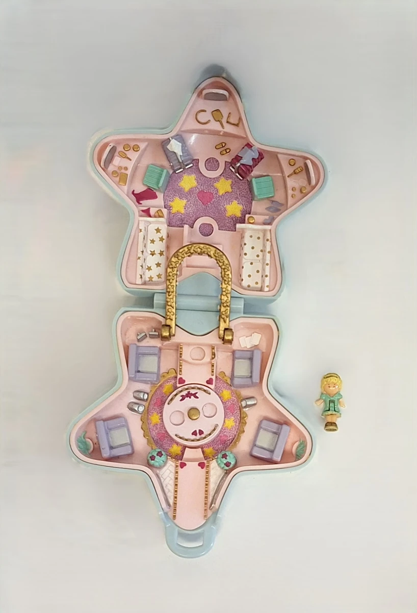 Set vintage Polly Pocket en Lovely Kitty speelgoeddoosjes - foto 5