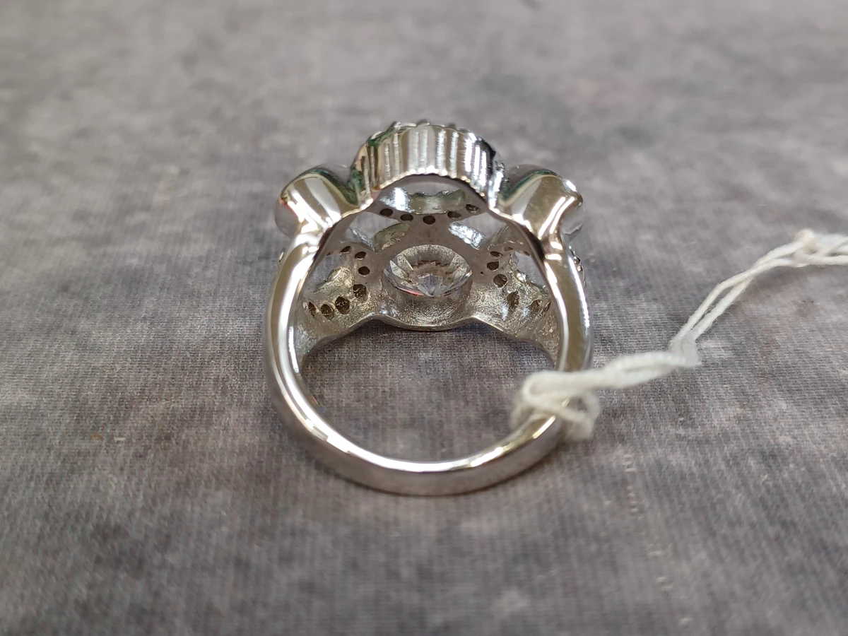 Zinzi zilveren sieradenset - 2 Ringen en oorbellen - foto 4