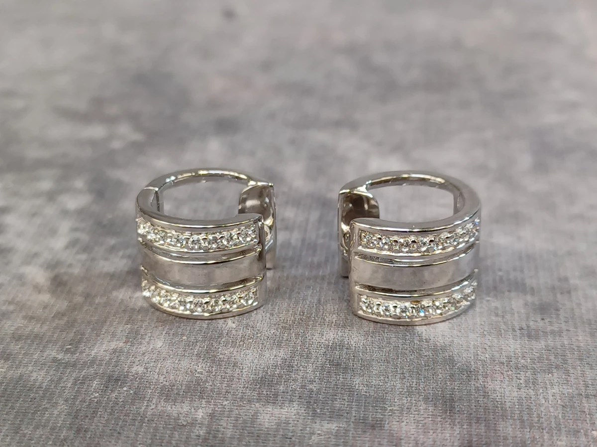 Zinzi zilveren sieradenset - 2 Ringen en oorbellen - foto 14
