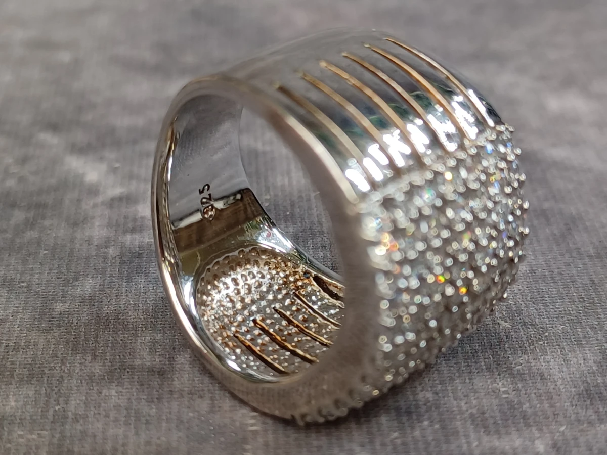 Zinzi zilveren sieradenset - 2 Ringen en oorbellen - foto 10