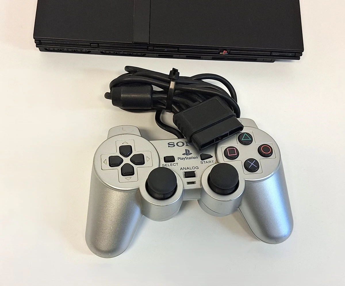 Sony PlayStation 2 console met controller en geheugenkaarten - foto 6