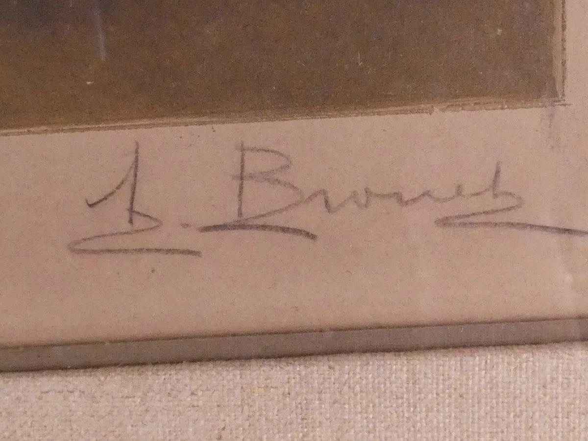 Ingelijste litho - Chardin – Le Bénédicité – Gesigneerde - foto 5
