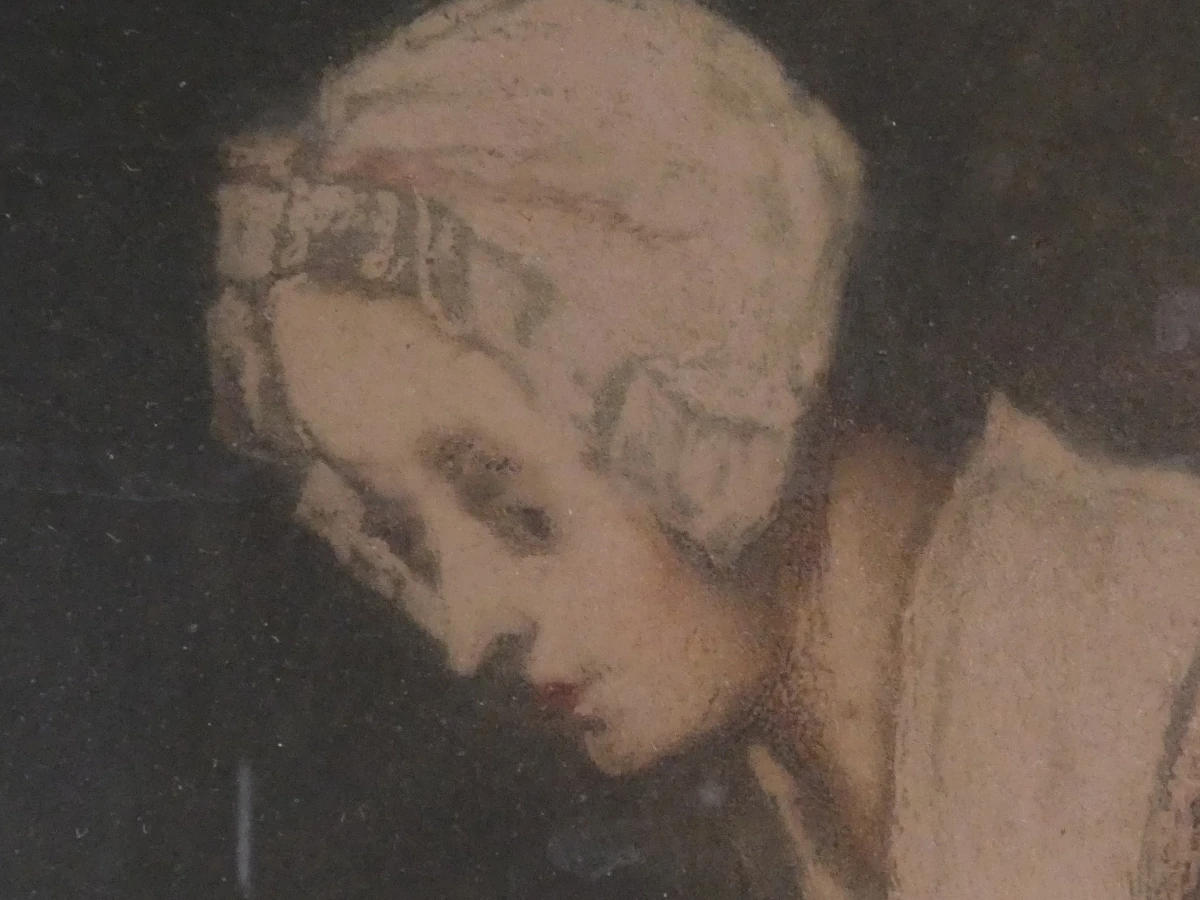Ingelijste litho - Chardin – Le Bénédicité – Gesigneerde - foto 7