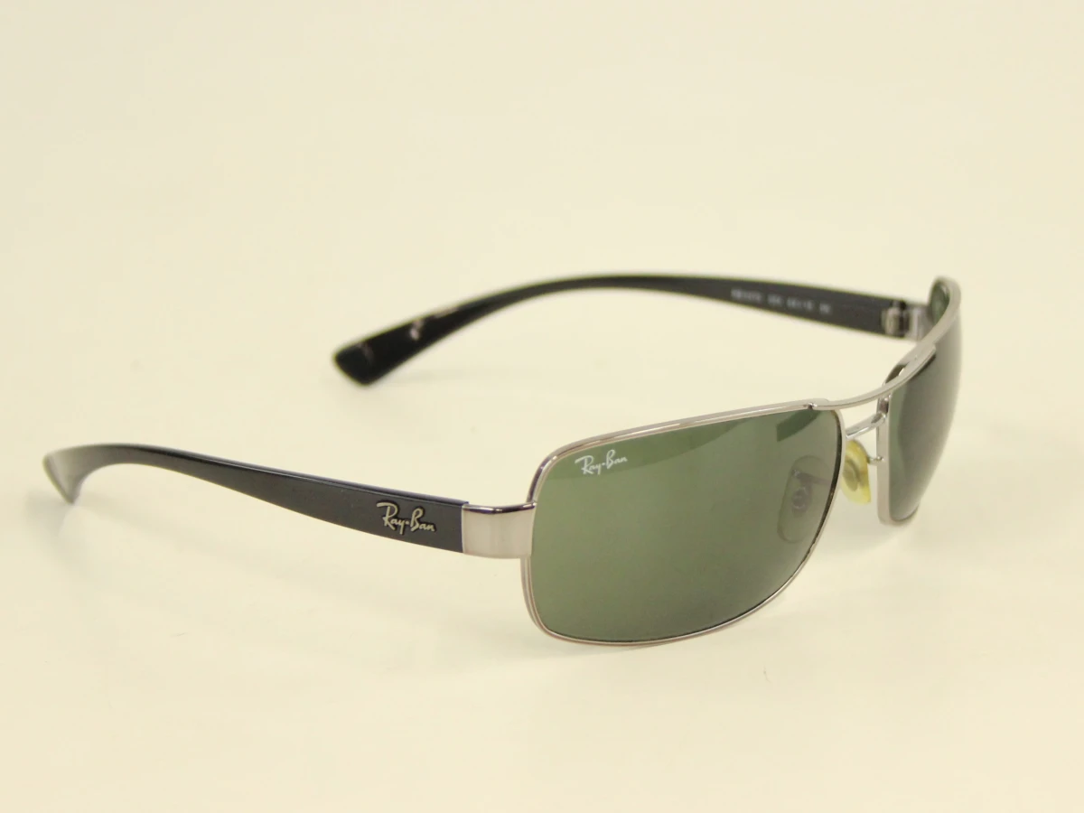 Ray-Ban RB3379 zonnebril met zilverkleurig metalen montuur - foto 4