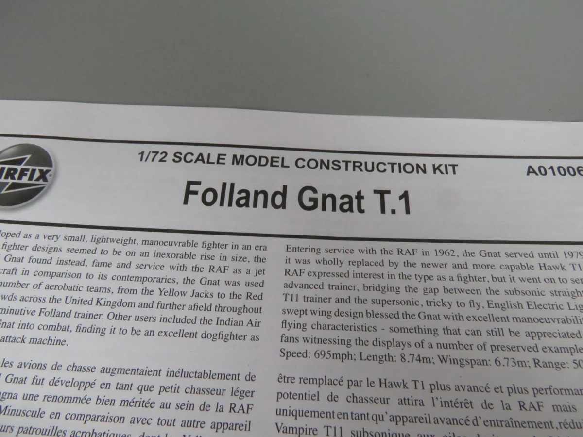 Airfix modelbouw Folland Gnat T.1 - foto 3