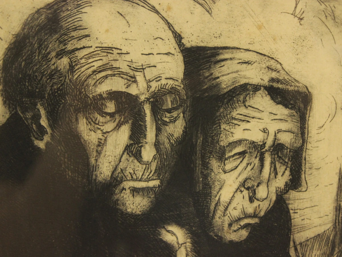 'Keerskens processie' ets Jan Waterschoot (1892 – 1968) - foto 3
