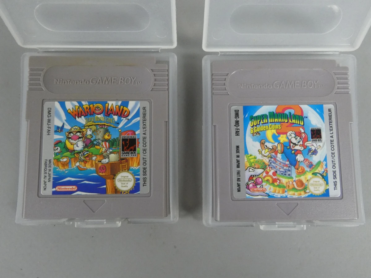 Set van 2 Nintendo Game Boy Spellen: Super Mario Land 2 & Wario Land (Getest en werkt) - foto 2