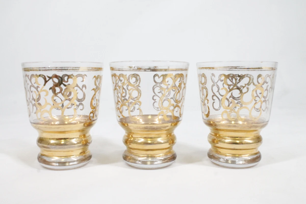 Vintage Boheems glazen likeurset - foto 6