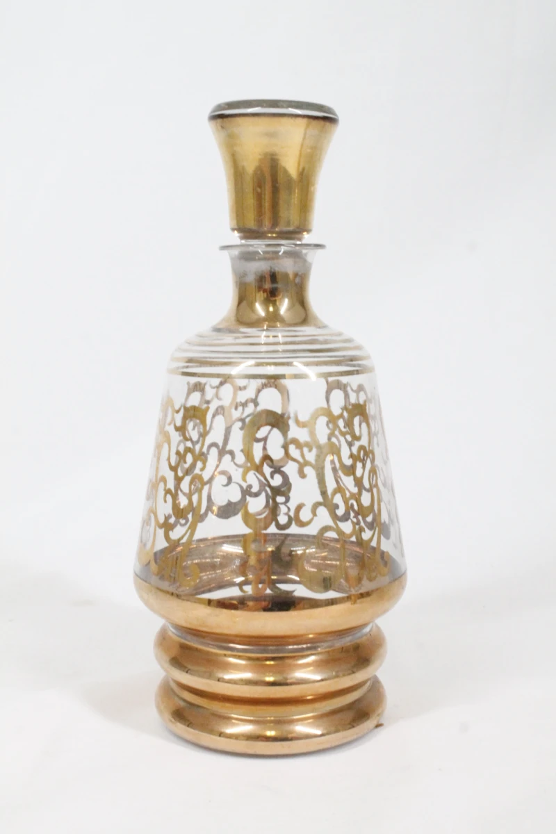 Vintage Boheems glazen likeurset - foto 2