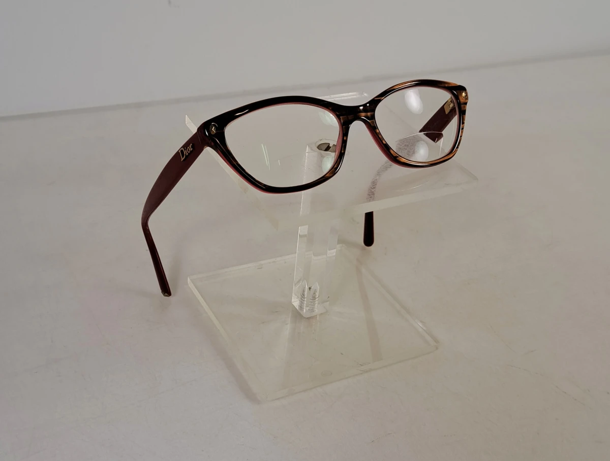 Dior Damesbril met roodbruin montuur en hoesje - foto 7