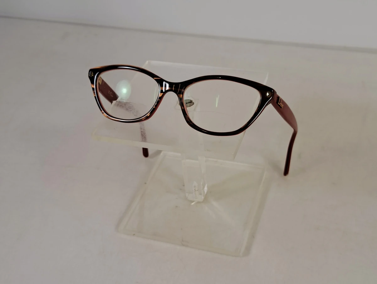 Dior Damesbril met roodbruin montuur en hoesje - foto 6