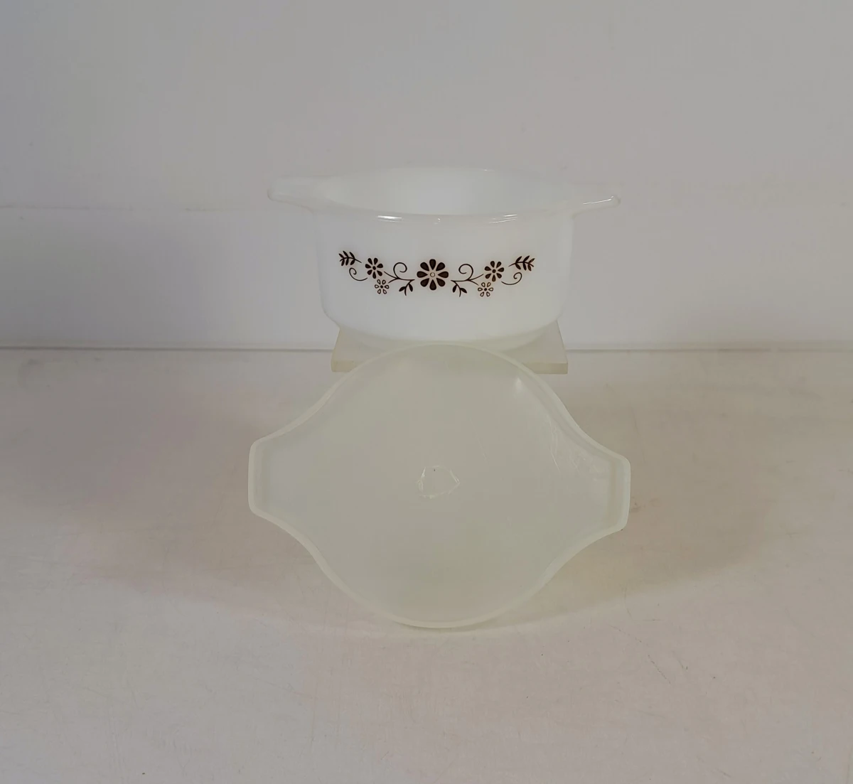 Set vintage glazen ovenschaaltjes van Pyr-O-Rey - foto 3