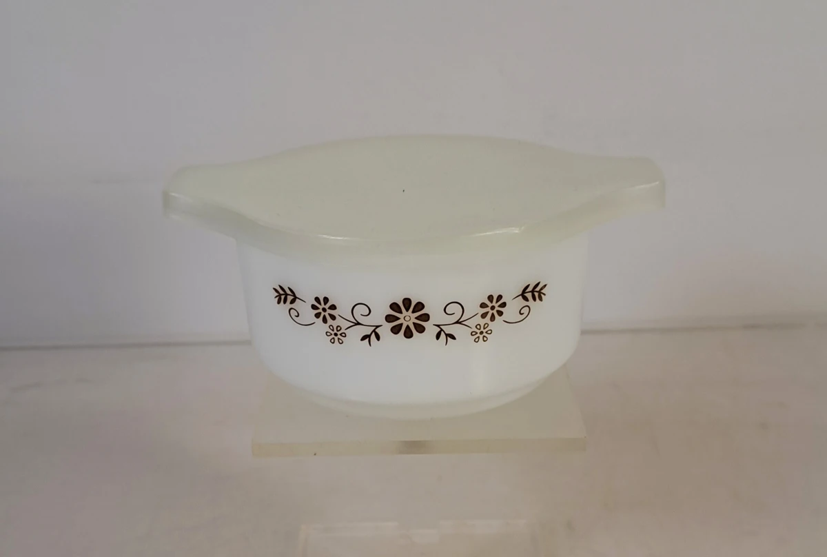 Set vintage glazen ovenschaaltjes van Pyr-O-Rey - foto 2