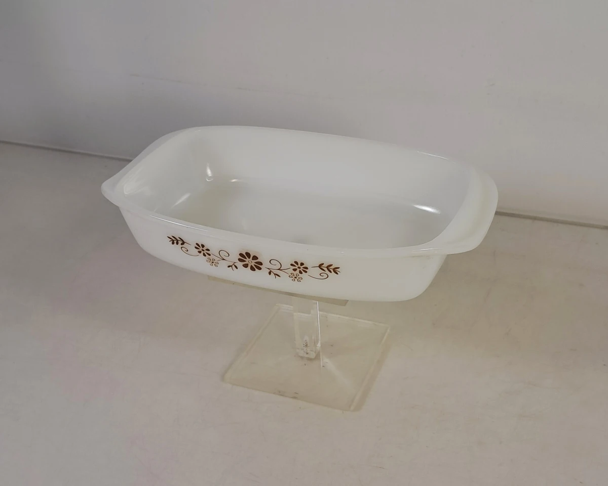 Set vintage glazen ovenschaaltjes van Pyr-O-Rey - foto 8
