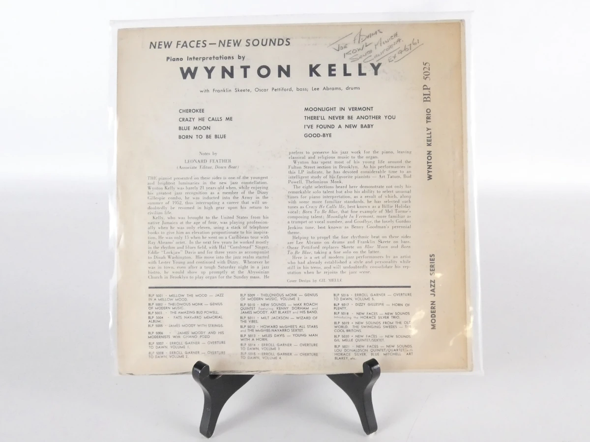 Wynton Kelly Trio - New Faces New Sounds LP - foto 8