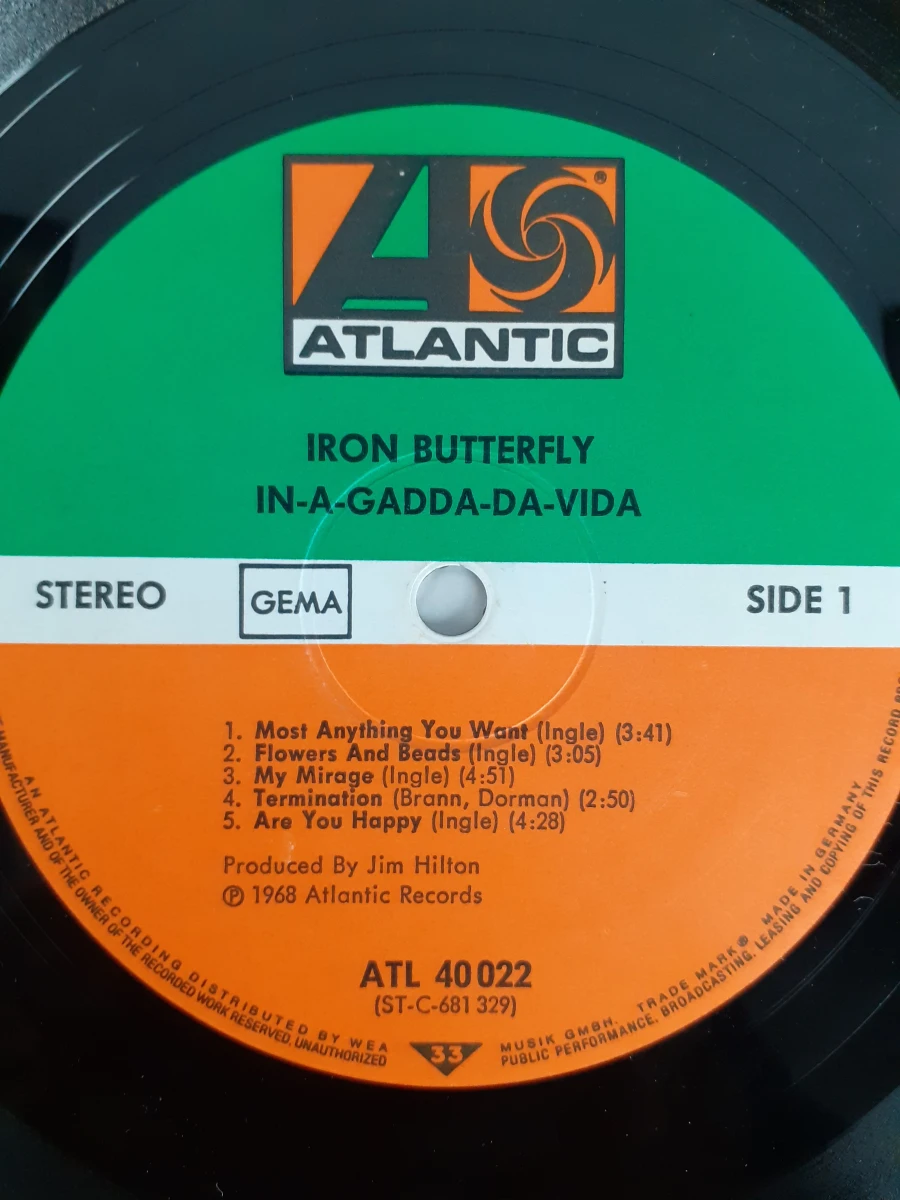 Vinyl: Iron Butterfly - In-A-Gadda-Da-Vida - foto 3