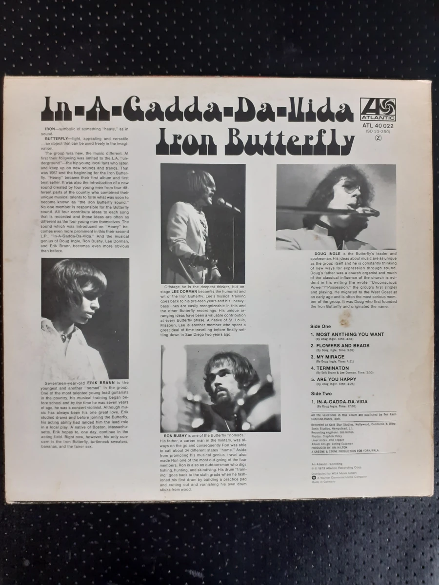 Vinyl: Iron Butterfly - In-A-Gadda-Da-Vida - foto 2