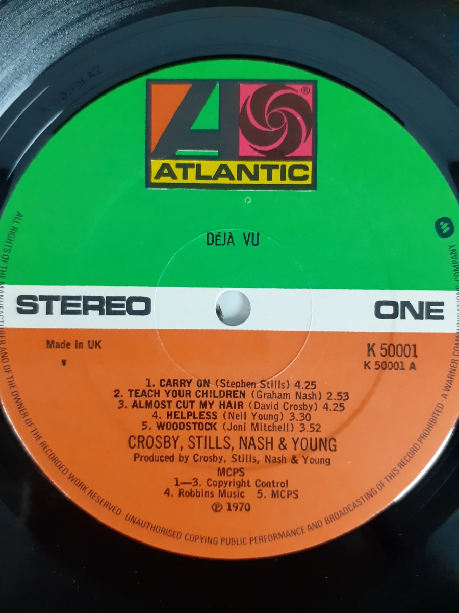 Vinyl: Crosby, Stills, Nash & Young (CSNY) - Déjà Vu - foto 4