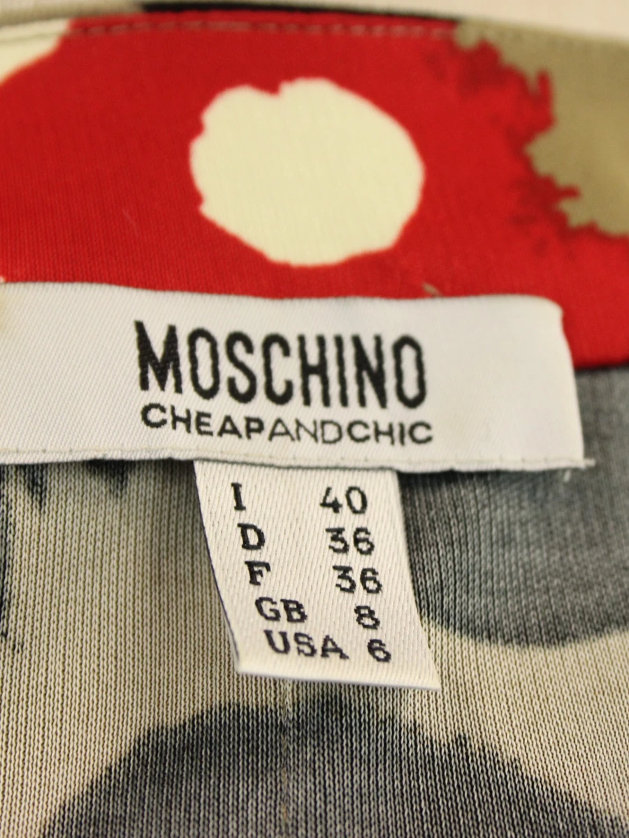 Moschino dames top met polkadot print en geaccentueerde taille - maat: 36 - foto 7