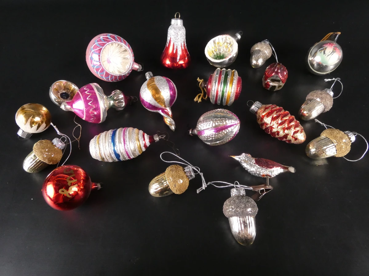 Grote collectie vintage kerstornamenten - foto 8
