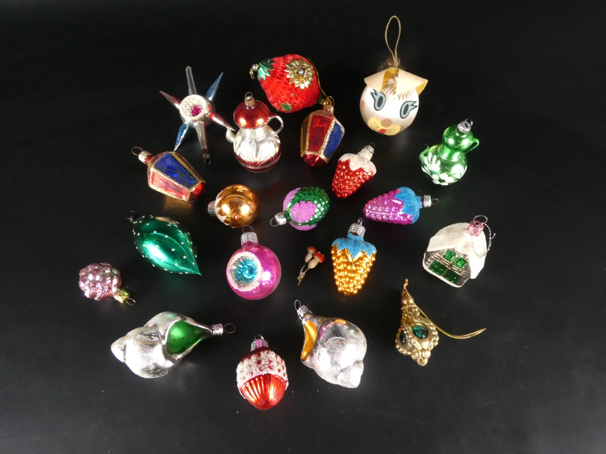 Grote collectie vintage kerstornamenten - foto 10