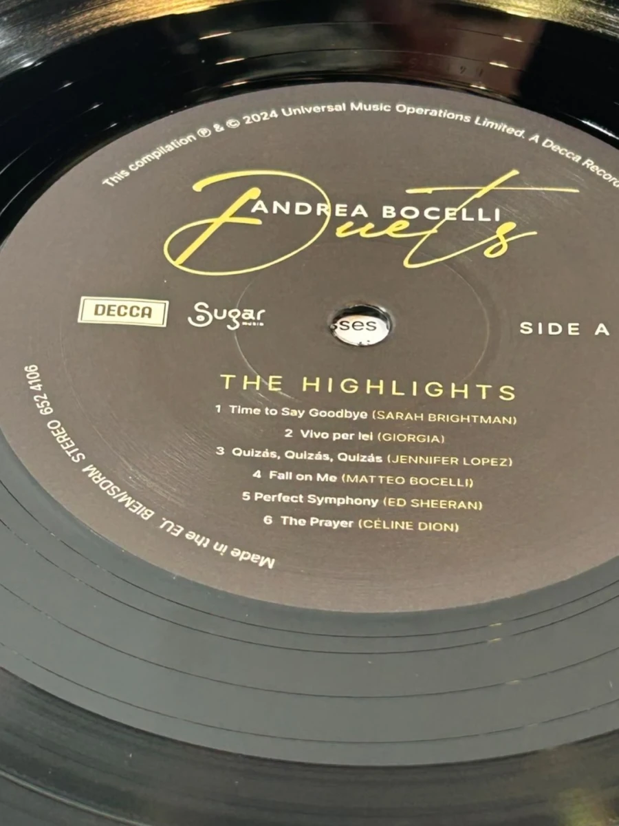 Andrea Bocelli - Duets The Highlights LP vinylplaat - foto 5
