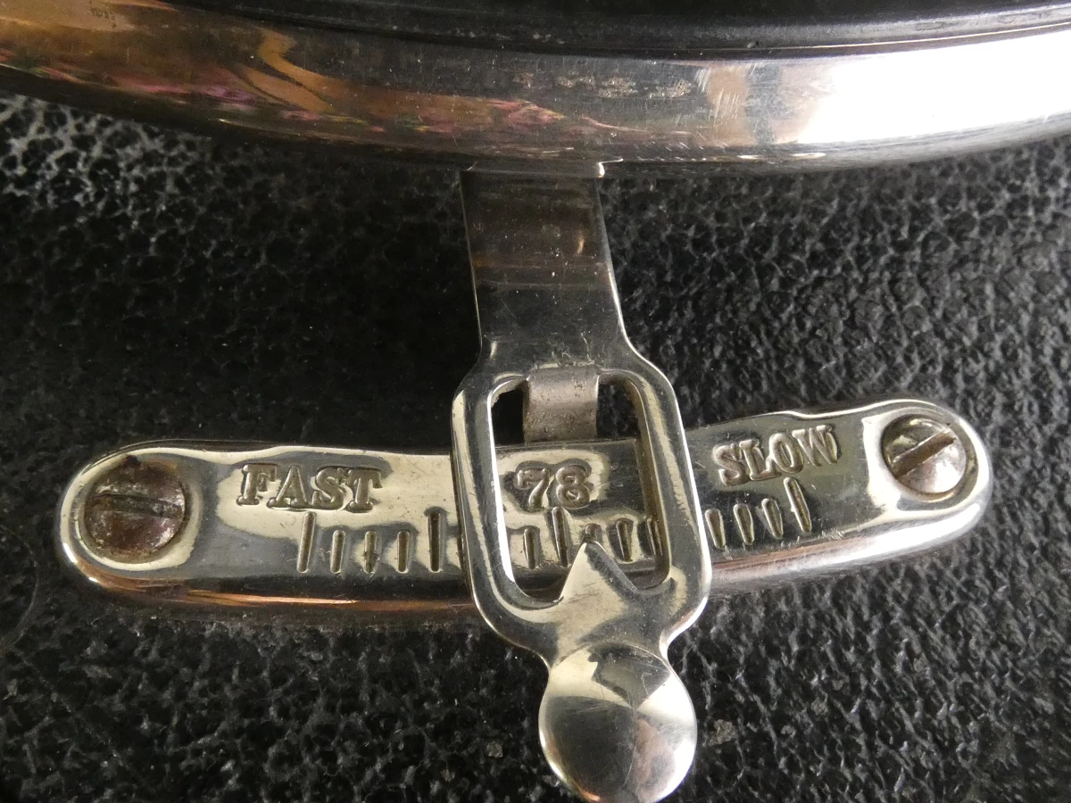 Vintage Linguaphone koffergrammofoon met Garrard-mechanisme - foto 4