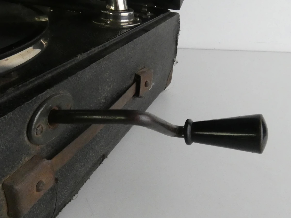 Vintage Linguaphone koffergrammofoon met Garrard-mechanisme - foto 5