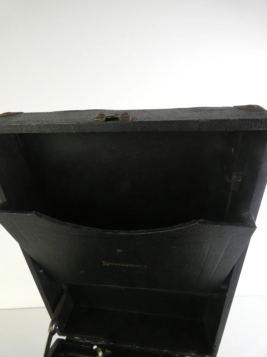 Vintage Linguaphone koffergrammofoon met Garrard-mechanisme - foto 12