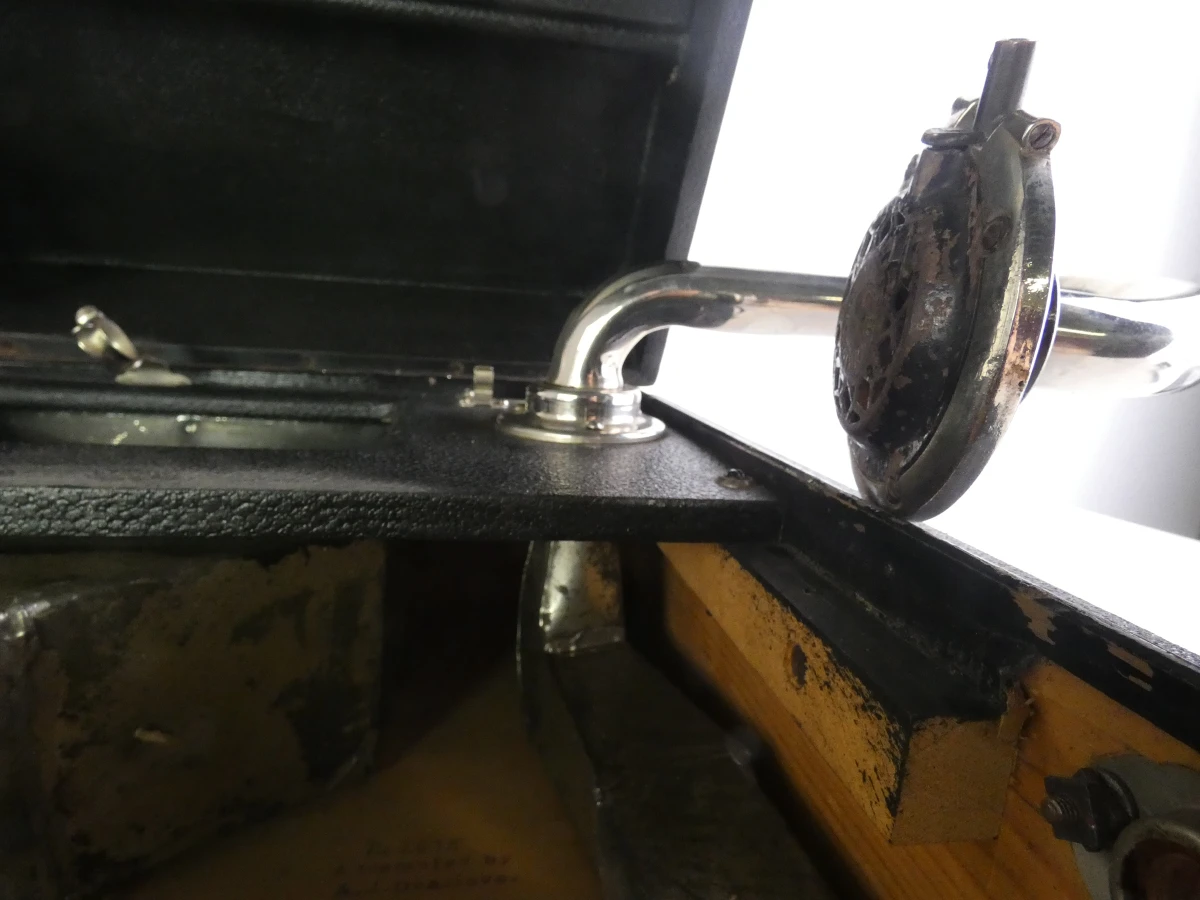 Vintage Linguaphone koffergrammofoon met Garrard-mechanisme - foto 17