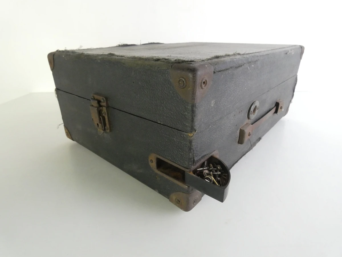 Vintage Linguaphone koffergrammofoon met Garrard-mechanisme - foto 23