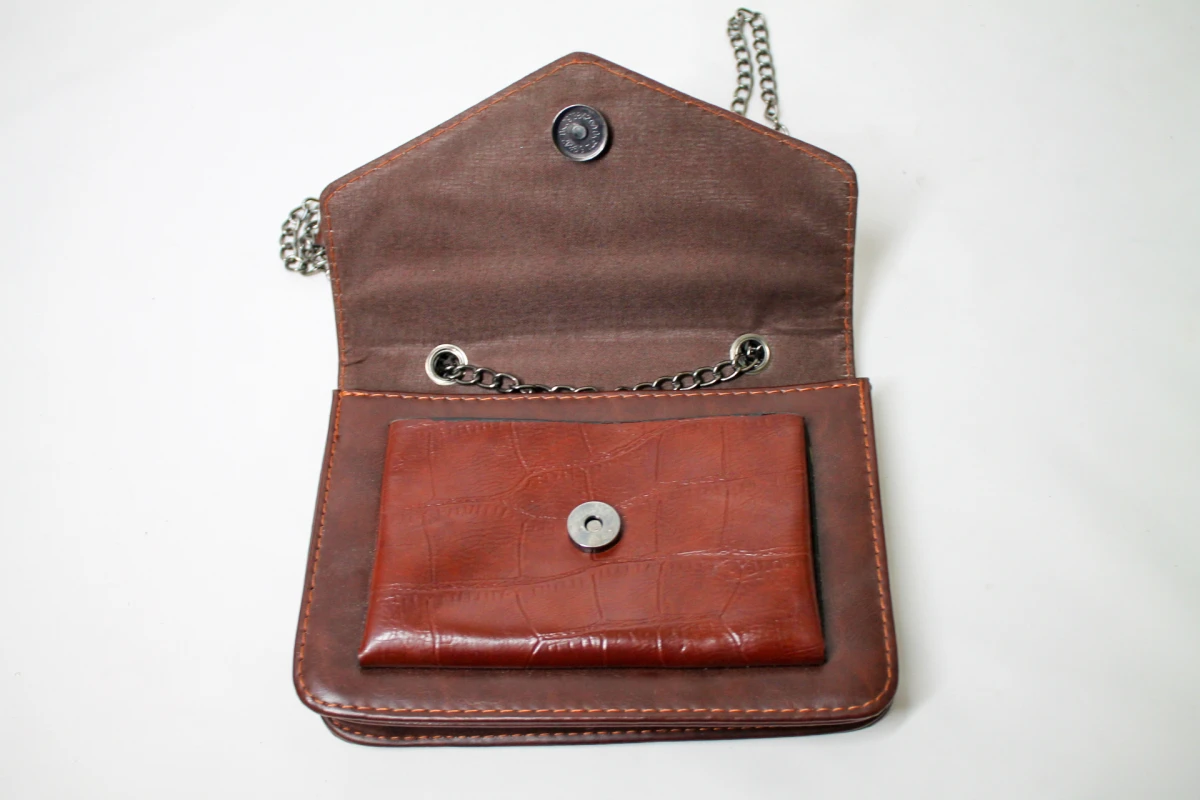 Donkerbruine Crossbody Tasje - foto 6