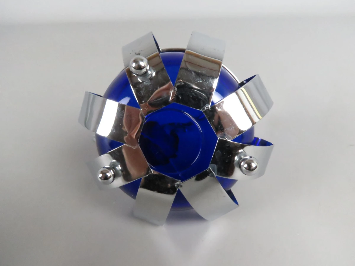 Cobalt blauw confituur schaal - foto 7