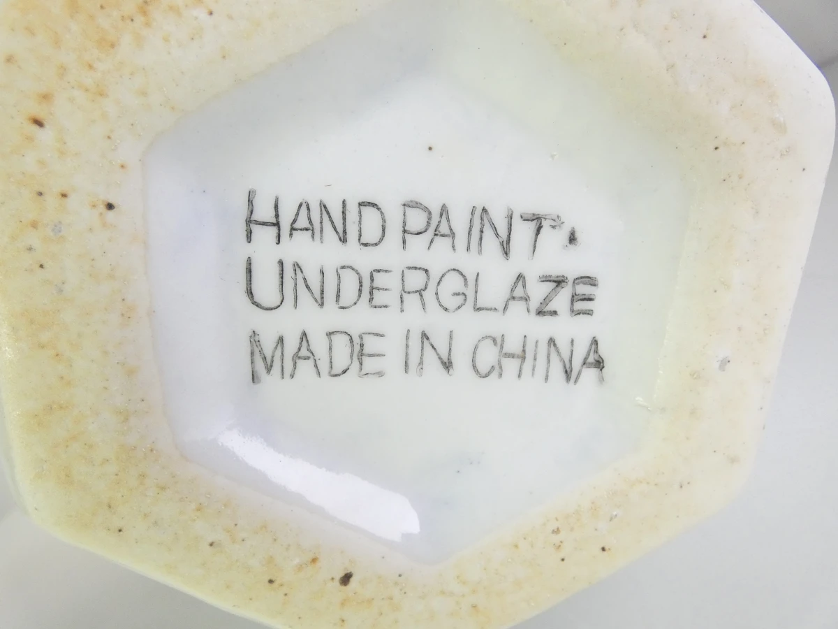 Set van 2 handgeschilderde Chinese porseleinen vazen - foto 8