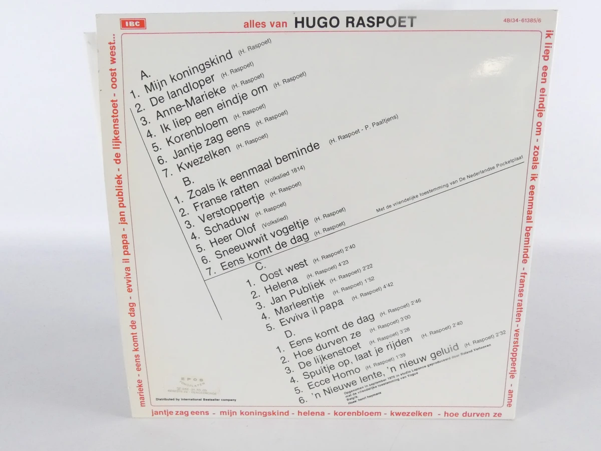 Vinylplaat Alles van Hugo Raspoet - 2LP - foto 9