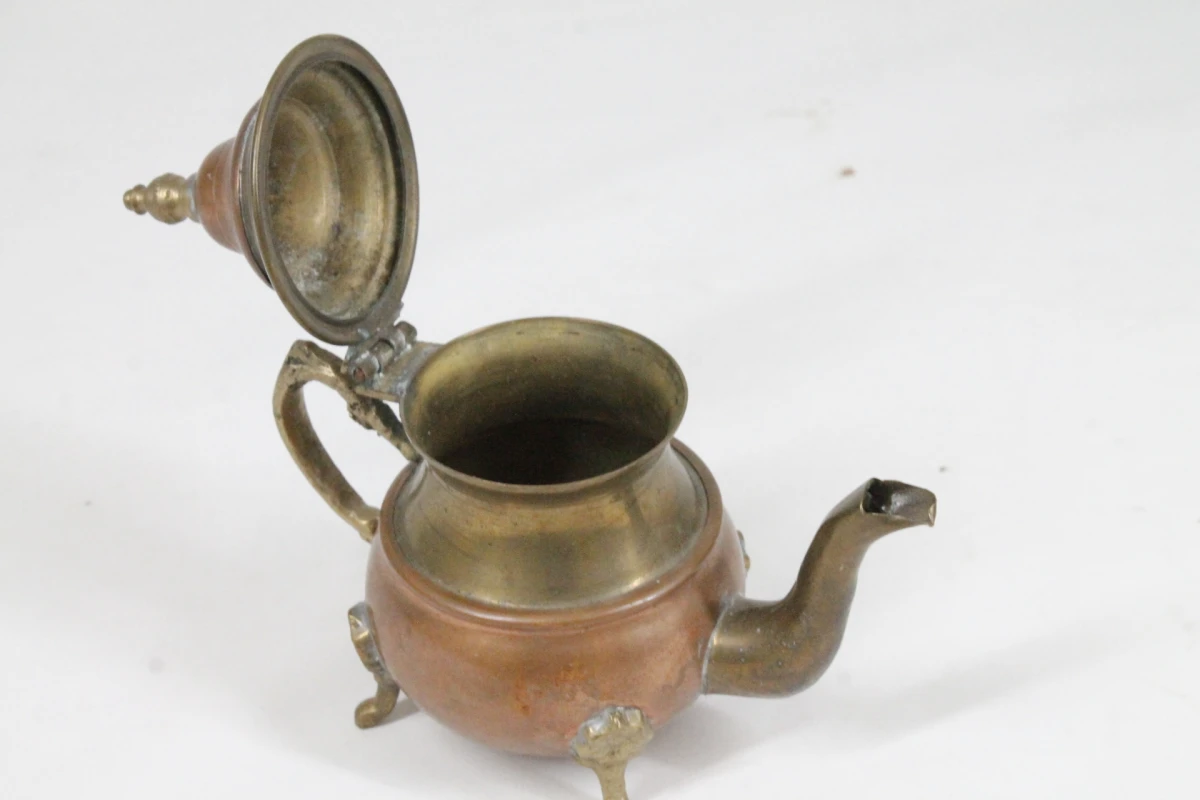 Vintage Marokkaanse miniatuur theepot - foto 6