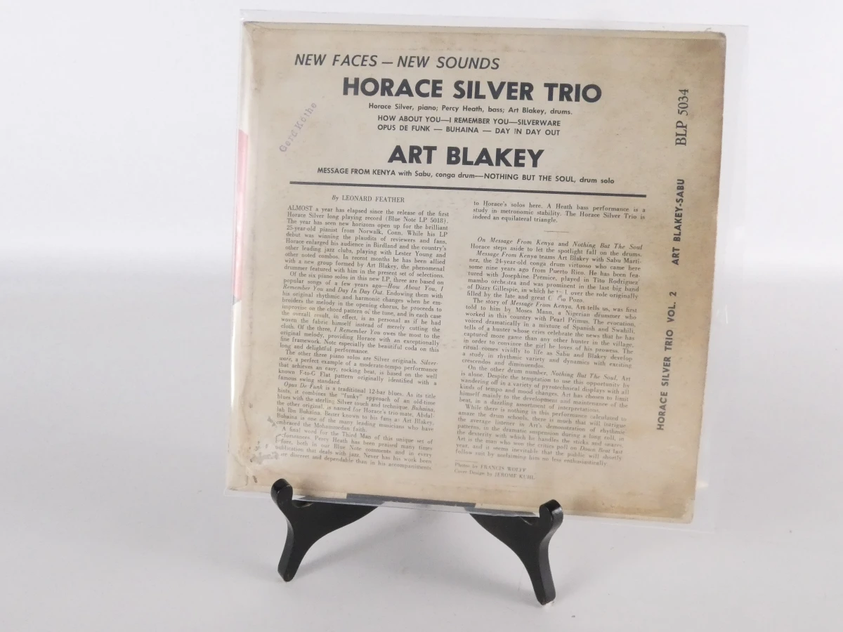 Horace Silver Trio & Art Blakey vinylplaat Blue Note - foto 6