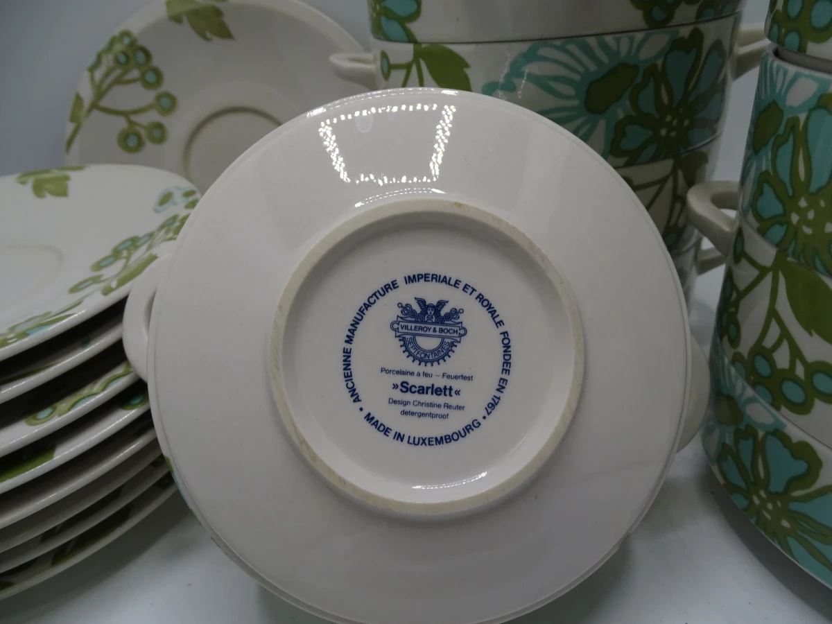54 delig Villeroy & Boch Scarlett servies - foto 3