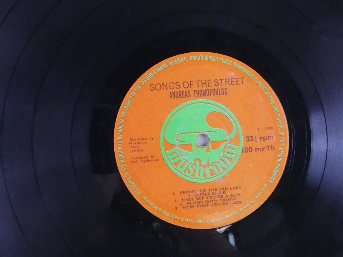 Andreas Thomopoulos LP - Songs of the Street - foto 3