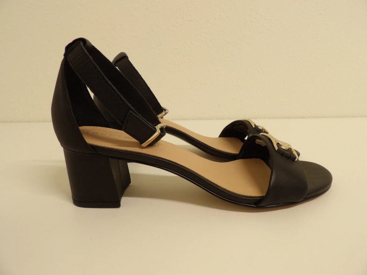 Tommy Hilfiger Hardware Mid Heel zwarte sandalen (maat 39) - foto 2