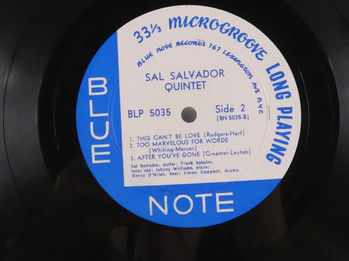 Sal Salvador Quintet 10-inch LP - Blue Note - foto 5