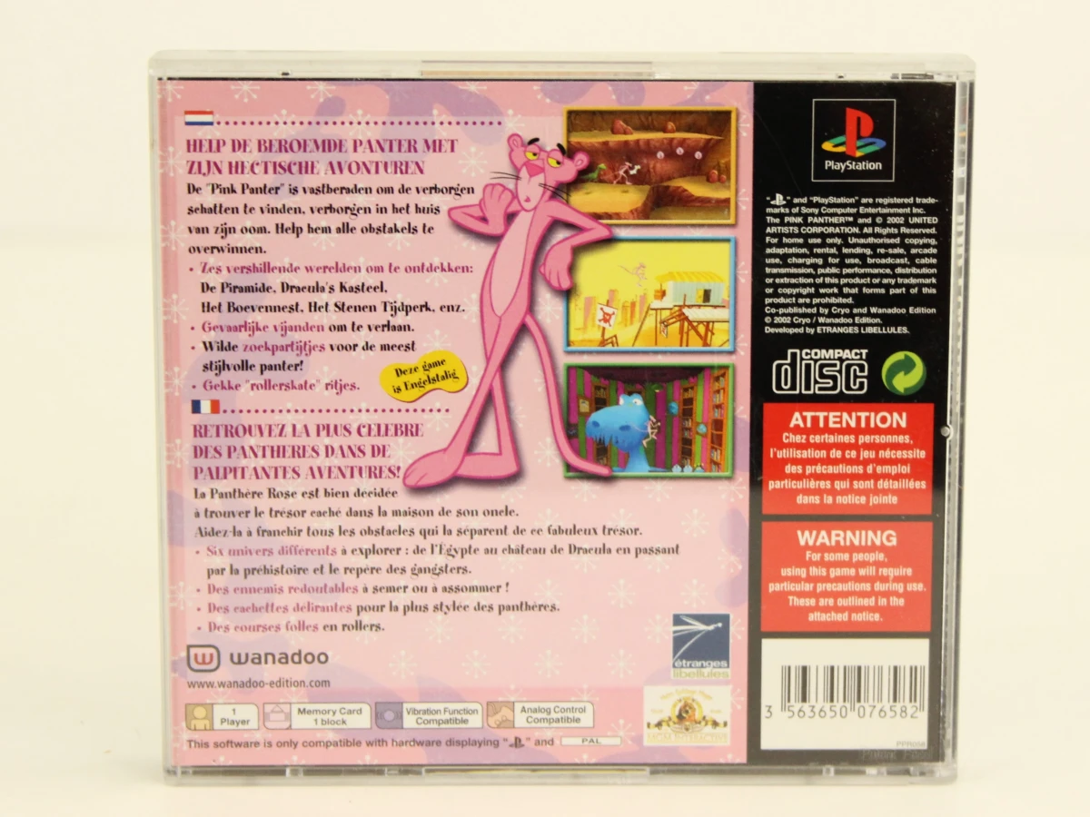 Pink Panther Pinkadelic Pursuit PlayStation 1 spel - foto 4