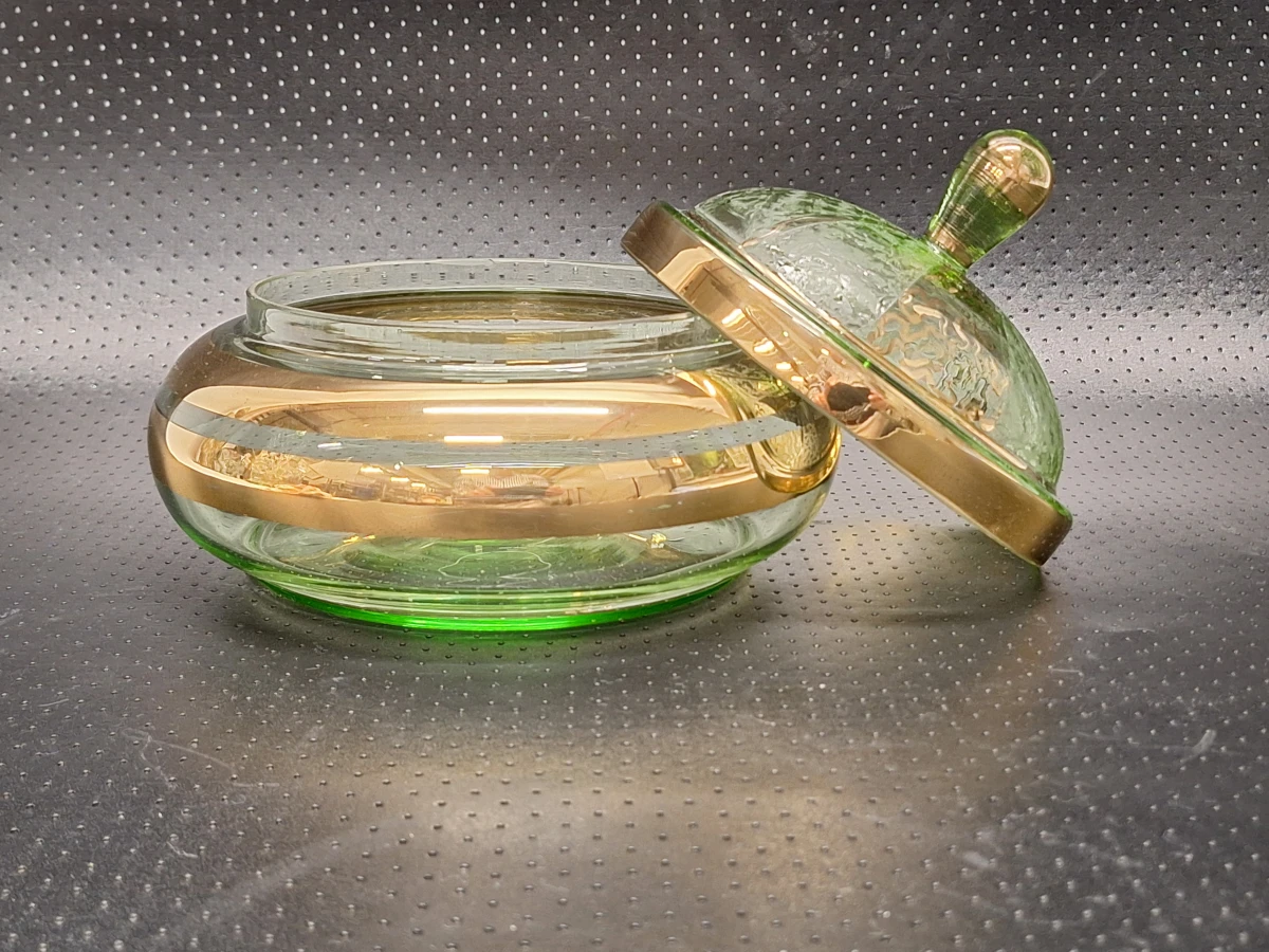 Art Deco "Glass Box" presenteerschaal van De Rupel Boom - foto 4