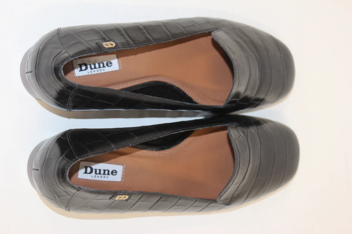 Dune London Gael  luxe zwarte  lederen  loafers met krokkodillenprint - foto 4