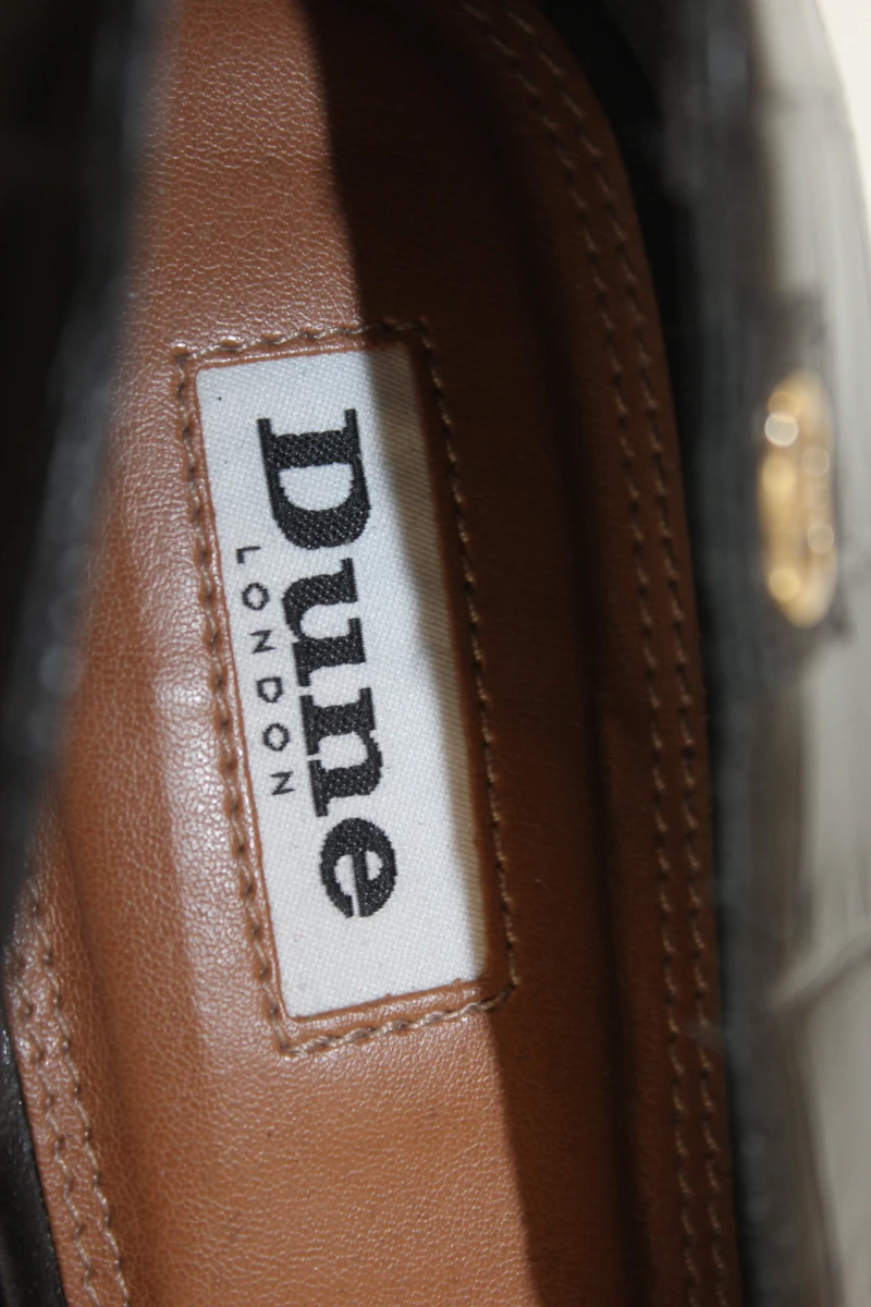 Dune London Gael  luxe zwarte  lederen  loafers met krokkodillenprint - foto 5