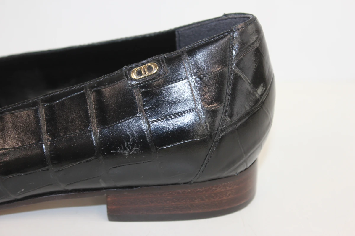 Dune London Gael  luxe zwarte  lederen  loafers met krokkodillenprint - foto 8