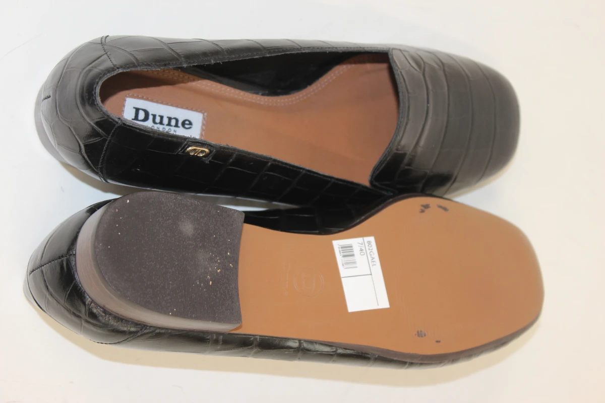 Dune London Gael  luxe zwarte  lederen  loafers met krokkodillenprint - foto 10