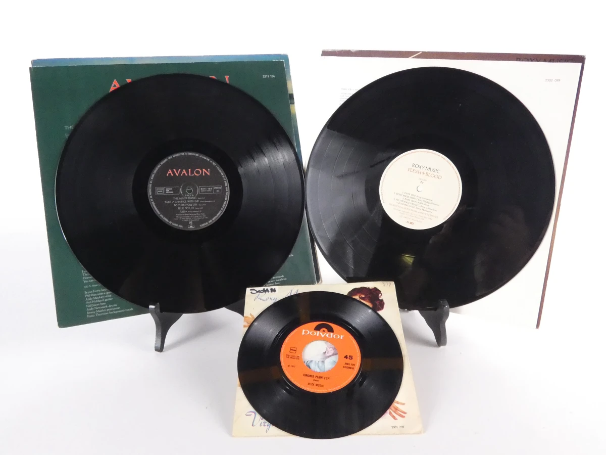 Vintage Roxy Music vinylset - 2 LP's & 1 single - foto 6