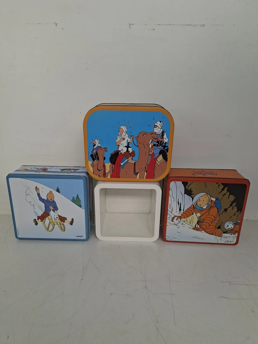 ⚓ Kavel: Prachtige Collectie van 7 Gelimiteerde Delacre Kuifje Koekblikken (2003 - 2019) - foto 4