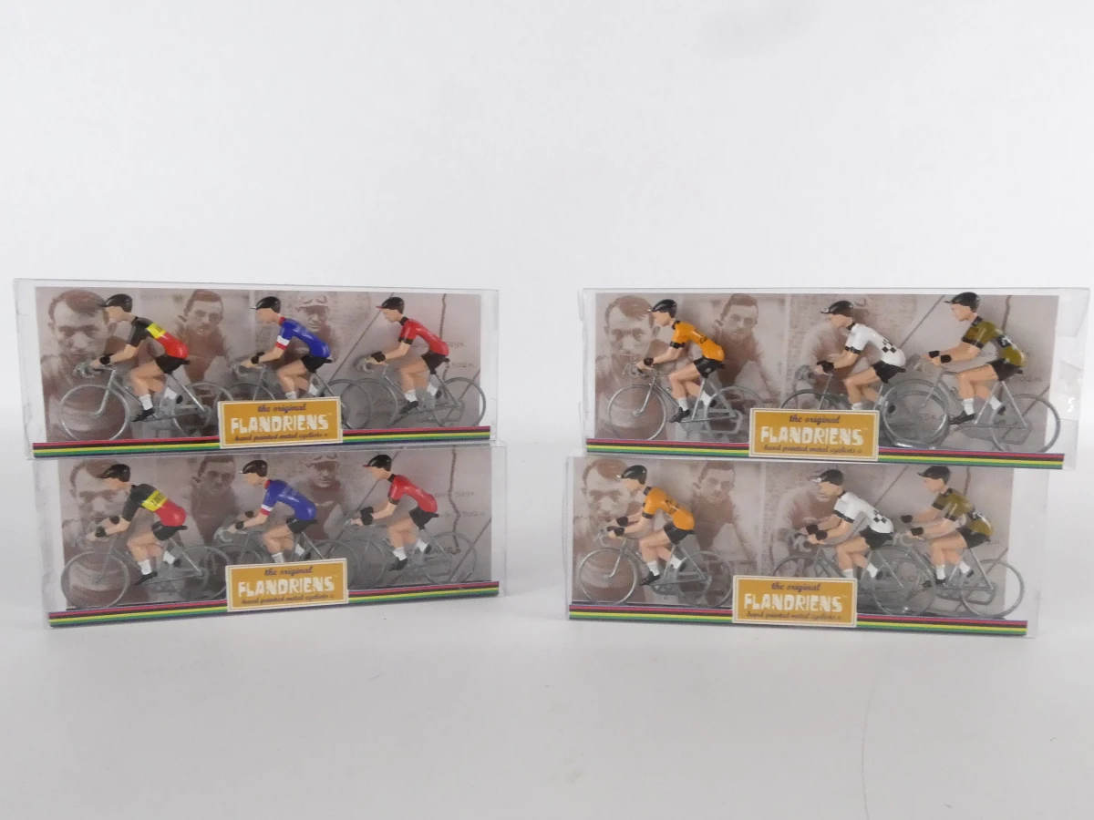 The Original Flandriens - 60 Handgeschilderde Metalen Miniatuurwielrenners - foto 5